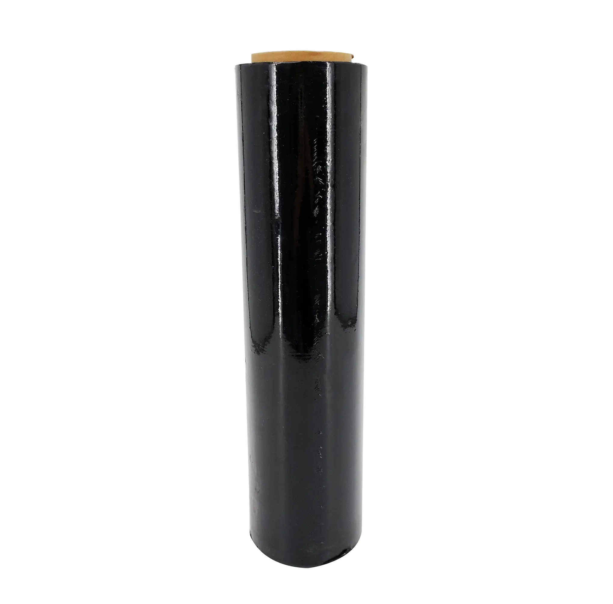 FixtureDisplays®  1 Roll Polyethylene Virgin Cast Stretch Wrap 1500' Length x 18" Width x 80 GA 20 Micron Thick, Black Stretch Shrink Wrap 14432-1PK-NF