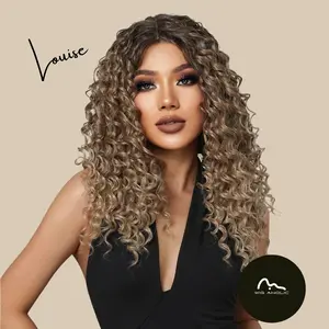 Lousie【WA-BL66053】 22" Lace Front Curly Synthetic Brown / Blonde Wigs for Daily Use/Party