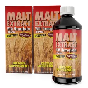 Malt Extract Natural Healthcare Dietary Supplement, Supports Hemoglobin Levels, 16 Fl Oz (2 Pack), Edible, Fitness