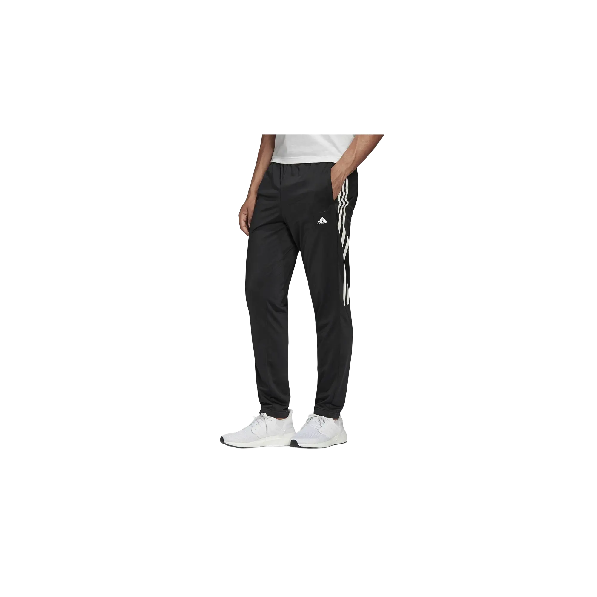 ESSENTIALS 3-STRIPES TAPERED TRICOT PANTS "Black" FK3157