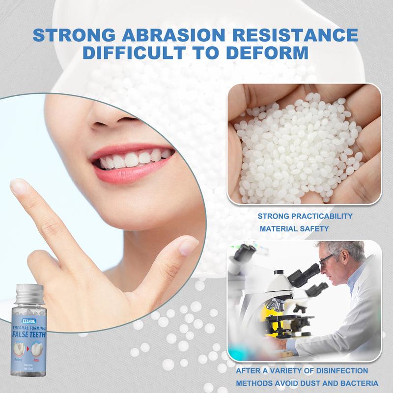 Thermal Forming False Teeth,Temporary Tooth Filling,Tooth Filling Repair Kit,Fake Teeth Repair Beads,Tooth Repair Kit Filling Replacement Dental Repair Tools,Tooth Repair Granules,Instant Tooth Filler