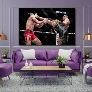 303 Knockout Poster Framed Canvas Wall Art - High Quality Hd Photo, Sports Decor Gift - All Sizes Available