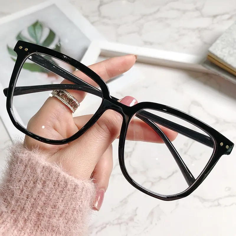 1 Pair Simple Eyeglasses for Men and Women, Fashion Square Frame Eyeglasses with Anti-blue Light Lenses for Everyday Use, Stylish Square Frames, Fashion Accessory, Square Frame Eyewear, Trendy Casual Glasses, Square Eyed Glasses