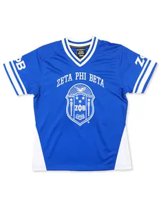 Zeta Phi Beta Football Jersey Blue