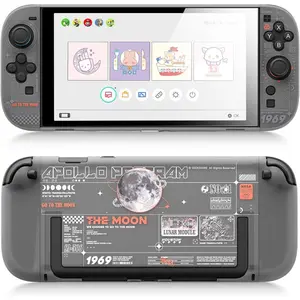 L-RDC010   Hard Case Compatible with Nintendo Switch 2 (2025), Anti-Scratch Dockable Protective Cover for Switch 2 with Detachable Joy Con, The Moon