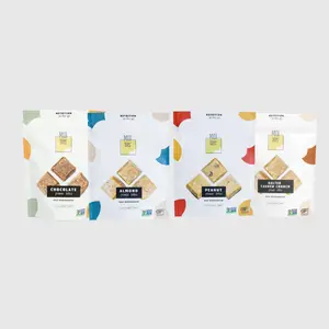 Midi Bites Tik Tok exclusive Variety Sample pack , Vegan, Gluten free, Non gmo ( Almond - Peanut - Chocolate- Salted Cashew Crunch ) 4 Bags/ 20 bites