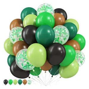 30pcs Balloons, Party Decor for Men's Birthday, Gaming Theme, Jungle Adventure, Baby Shower, Graduation, Camouflage Birthday