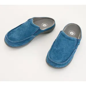 Revitalign Orthotic Memory Foam Suede Mules - Siesta Dahlia
