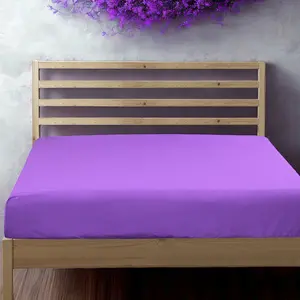 Microfiber Fitted Sheet, Ultra-Soft and Durable, Wrinkle, Fade, Stain Resistant, Deep Pocket, Purple‎
