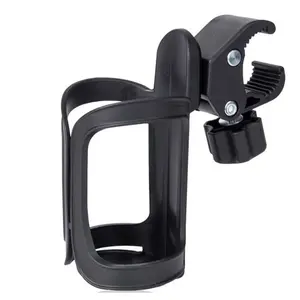 360° Rotatable Rail Mount Cup Holder, No Tool Install Clamp-on Drink Holder Fits 20-40oz Mugs, Universal Beverage Holder for Boat Rail, Bimini Top Frame, PWC Jet Ski, Dock, Bicycle, Stroller, Marine Accessory