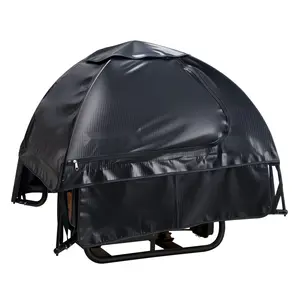 Generator Cover Universal Waterproof Outdoor Protective Cover 36x26x26 Inches Fits 70 To 108 Inch Generators, Heavy Duty Weatherproof Shield For Rain Snow Sun Dust, UV Resistant All Weather Protection Black