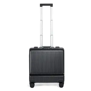 Front-Opening Carry-On Luggage | 20-Inch | USB Charging Port | Wet/Dry Separation Compartment | TSA-Approved Lock | Fits 15.6-Inch Laptop | Silent 360° Spinner Wheels & Lightweight Design | Scratch-Resistant & Durable PC Material