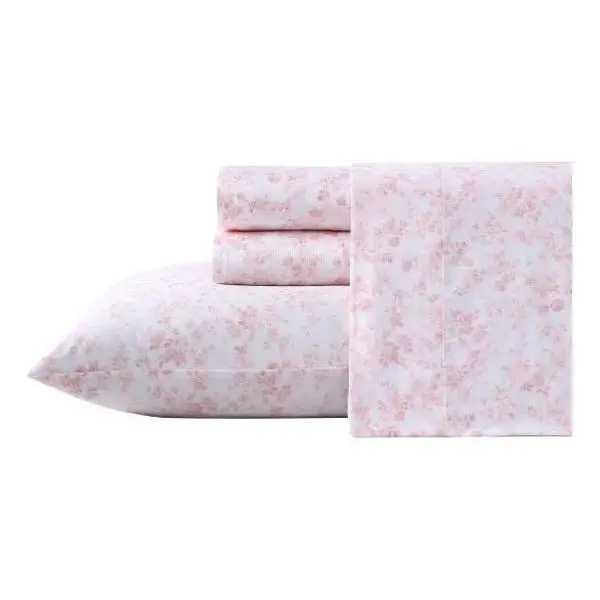 Laura Ashley Bella Pink Queen Sheet Set