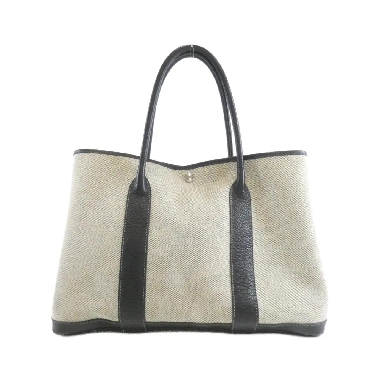 Pre-owned HERMÈS Canvas Tote Bags Hermes Garden Party36cm Toile H Buffle Skipper tote bag