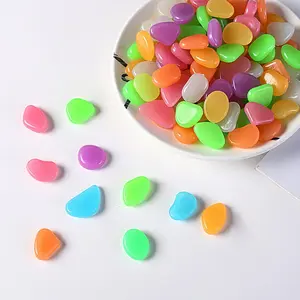 300pcs Glow in the Dark Rocks for Outdoor Garden & Aquarium – Luminous Stones for Landscaping, Pathway, Patio, Driveway, Walkway, Fish Tank, Plant Pots(Multicolor)