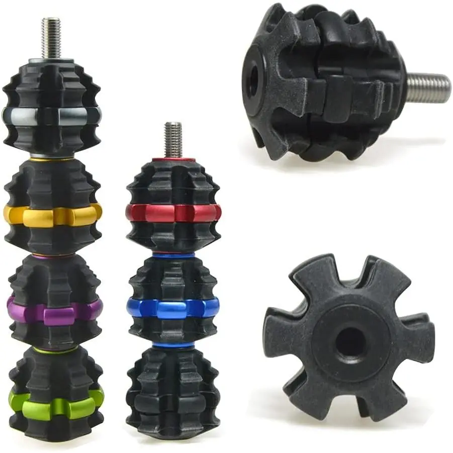 Archery Stackable Bow Stabilizer Ball, Shock-Absorbing Balance Bar Vibration Damper Silencer for Recurve Compound Bows Hunting Shooting