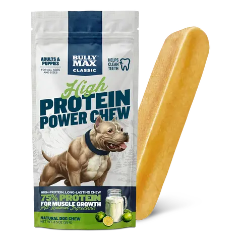 Bully Max Lime Power Chew Dog Treats - Gluten-Free, Universal, Long-Lasting Yak Milk Snacks for Dental Health, Muscle Boost, Microwave Puff Capability