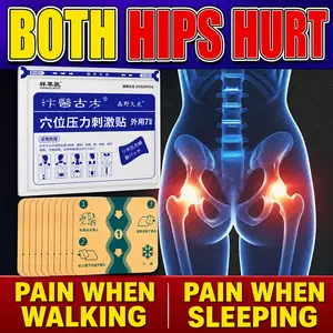 3-Pack Seat Nerve Patches — Relief for hip and thigh pain/discomfort, soothes muscle and bone compression pain; leg and hip care patches for people who sit for long periods daily
