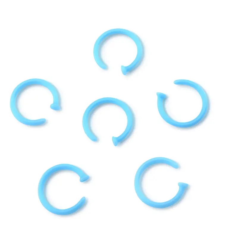 Light Blue Bioflex Nose Hoop Ring Light Blue Bioflex Nose Hoop Ring