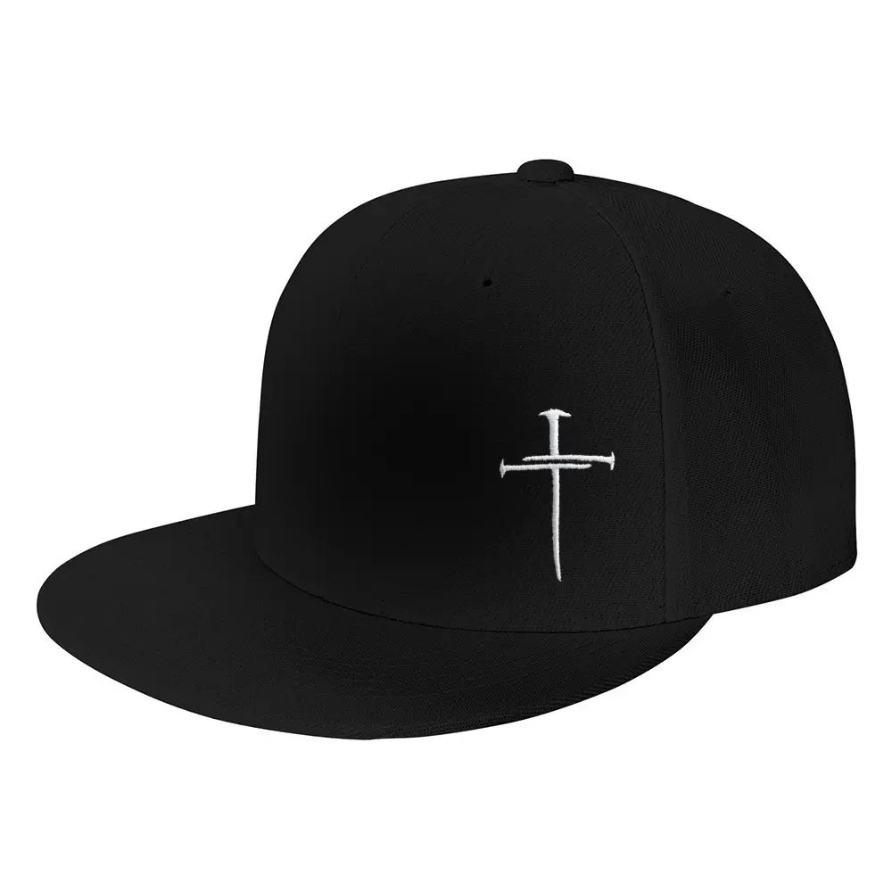 Christian Gifts for Women Men, Jesus Cross Snapback Hat, Distressed Wash Embroidered Adjustable Religious Flat Brim Baseball Cap