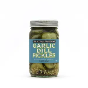 Garlic Dill Pickles 16oz Jar - Thin Cut Garlic Dill Pickle Chips