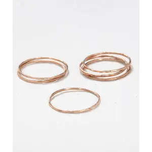 Dainty Hammered Stacking Band