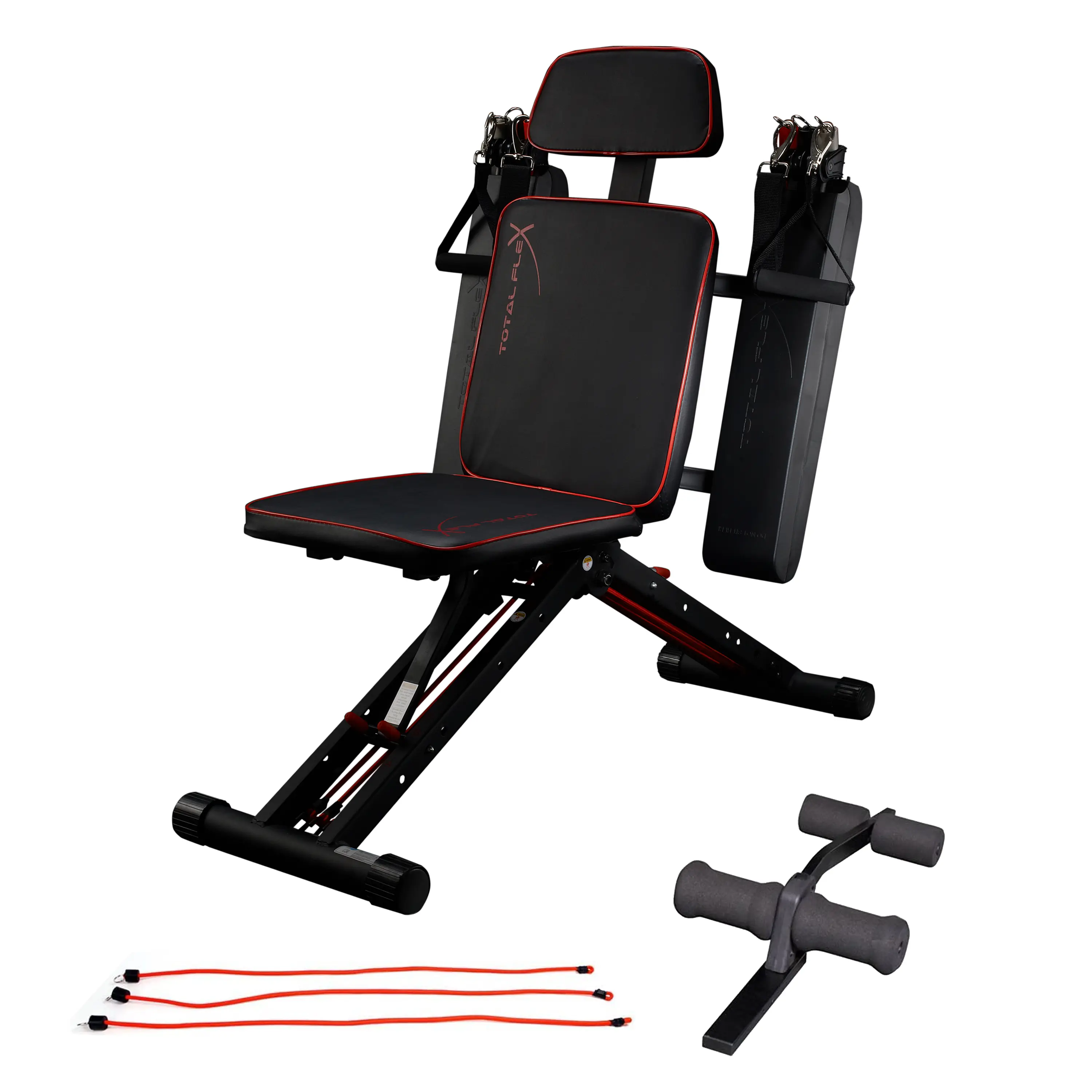 TOTAL FLEX L with Performance Pack Folding Weight Bench & Exercise Bench Press Rack - Fitness Benches, Gym Bench for Home, Workout Bench - Multi Gym Strength Training Equipment, Portable Gym Equipment