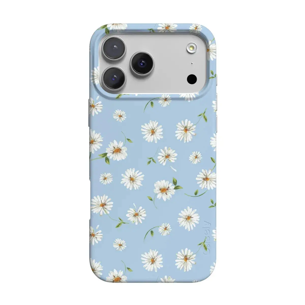 Casely iPhone 17 Pro Case | Daisy Daydream | Baby Blue Floral | Compatible with MagSafe | Classic Ultra Thin Design