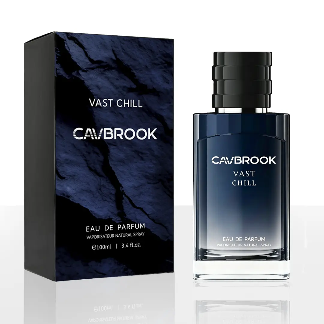 Cavbrook Vast Chill Eau de Parfum 100ml / 3.4 fl oz for Men | Aromatic Fougere Fragrance with Calabrian Bergamot, Lavender, Pink Pepper, Ambroxan & Cedar | Long Lasting EDP | Fresh Masculine Perfume for Men