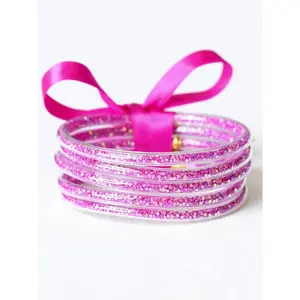 Sparkle Jelly Bangle Bracelet Set