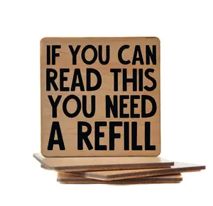 Wooden Bar Coasters