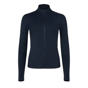 NOBULL Women's Matte Zip-Up Jacket in Night Navy