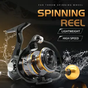 Rooblinos HM Fishing Reel 12KG Max Drag, Premium Metal Construction Full Metal Alloy Gear Disc Brass Pinion Stainless Steel Core, Falcon Shape Ergonomic Design, High-Strength Anti-Twist Body, Ultra-Smooth Long-Distance Casting, Freshwater Saltwater