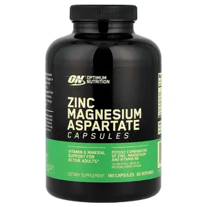 Optimum Nutrition Zinc Magnesium Aspartate, 180 Capsules