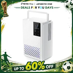 【DealsForYouDays】Semiconductor Dehumidifier, 2000mL, RGB 7-Color Night Light, Touchscreen Control, 2 Modes (High + Sleep Mode), Timer up to 24H, Auto Shut-Off When Full, Removable Easy-Clean Tank, Smart Defrost, Ultra-Quiet, for Bedroom/Bathroom/Closet