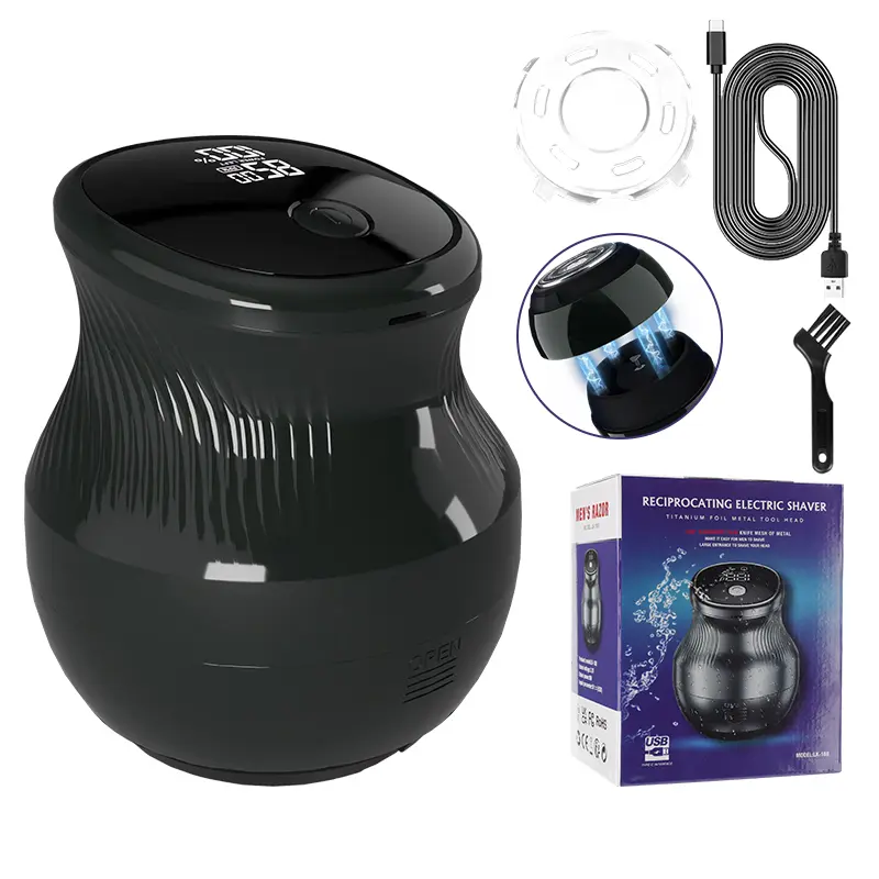 2025 Suttik New Men's Single Mesh Waterproof Bald Head Motorized Razor Rechargeable Waterproof