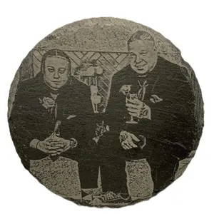 Custom Laser Engraved Coaster or Portrait/Memorial Piece.