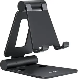 Dual Folding Phone Stand – Adjustable Desktop Holder for Smartphones
