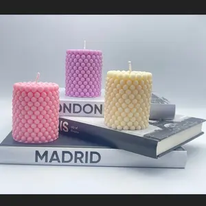 Pearl candle, Bubble candle, Home decor candles, Pillar candles, Wedding and party favors, room aesthetic, Modern candle, candle.