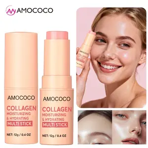 Collagen Multi-Effect Cooling Glow Stick – Creates plump, dewy luminous skin. Relieves dry discomfort with all-day hydration. Pocket-sized for easy carry anytime, anywhere. Ideal daily skincare & makeup primer.