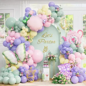 Spring Floral Butterfly Balloon Garland Arch Kit, 148 count Pastel  Party Decorations with Flower Butterfly Balloons for Wildflower Fairy  Shower Birthday Garden  Party Supplies