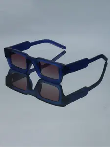 Fashion Vintage Rectangular Glasses, High-Quality Modern Trendy Square Eyewear, Simple Versatile Daily Casual Wear Decorative Glasses, Tinted Lens Glasses