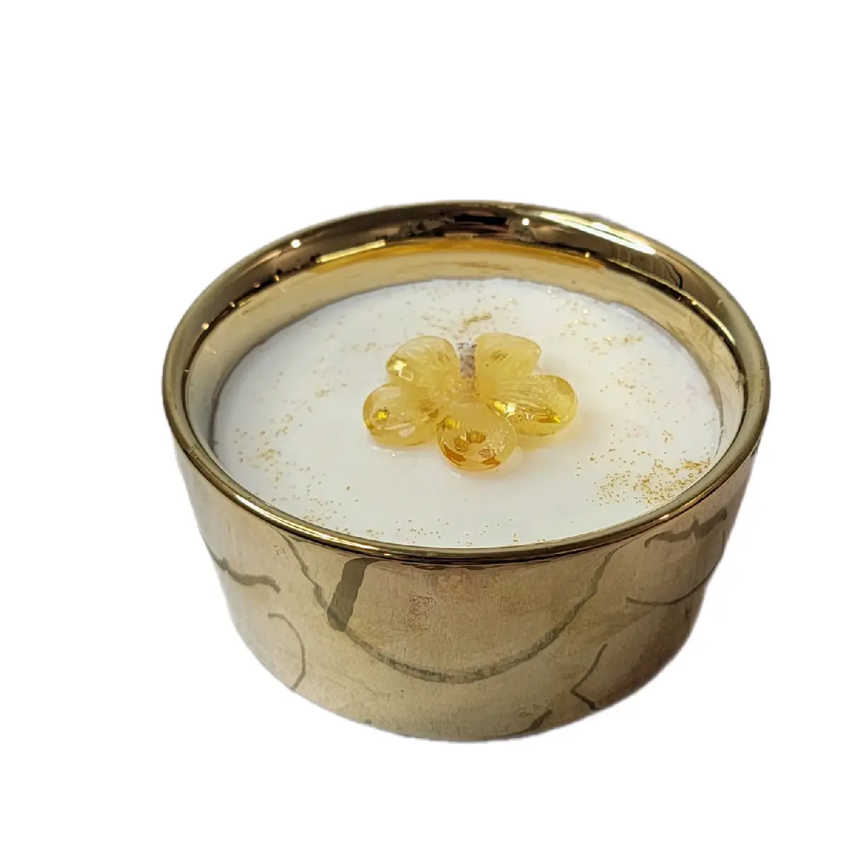 Golden Japanese Cherry Blossom Candle