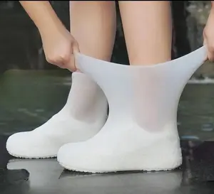 Outdoor Latex Rain Boots Waterproof Shoe Cover Reusable Durable Multiple Colors For Rain Prevention