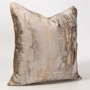 Exquisite Modern Sofa Cushion in Wood Grain Grey