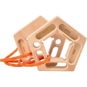 Portable Rock Climbing Hangboard Finger Board for Finger Strengthening, Pull-up Grip Arm Training, Home Climbing Training, Rock Climbing Holds for Indoor and Outdoor Use