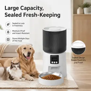 Smart Automatic Pet Feeder for Cats & Dogs - WiFi App Control, Timed Programmable Auto Food Dispenser