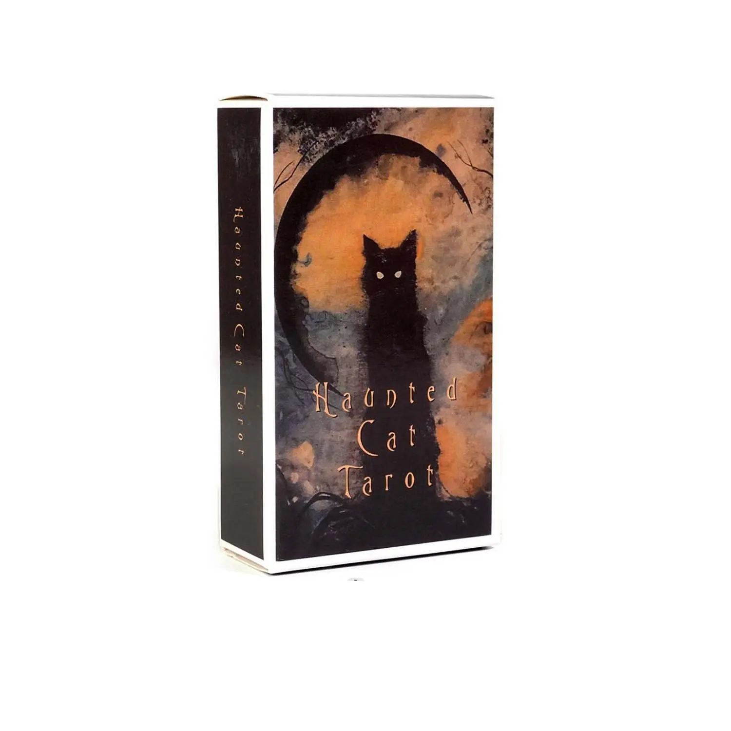 Haunted Cat Tarot Deck, 78 Card Set for Fortune Telling, Spiritual Exploration, Ideal Gift for Enthusiasts, Perfect for Christmas