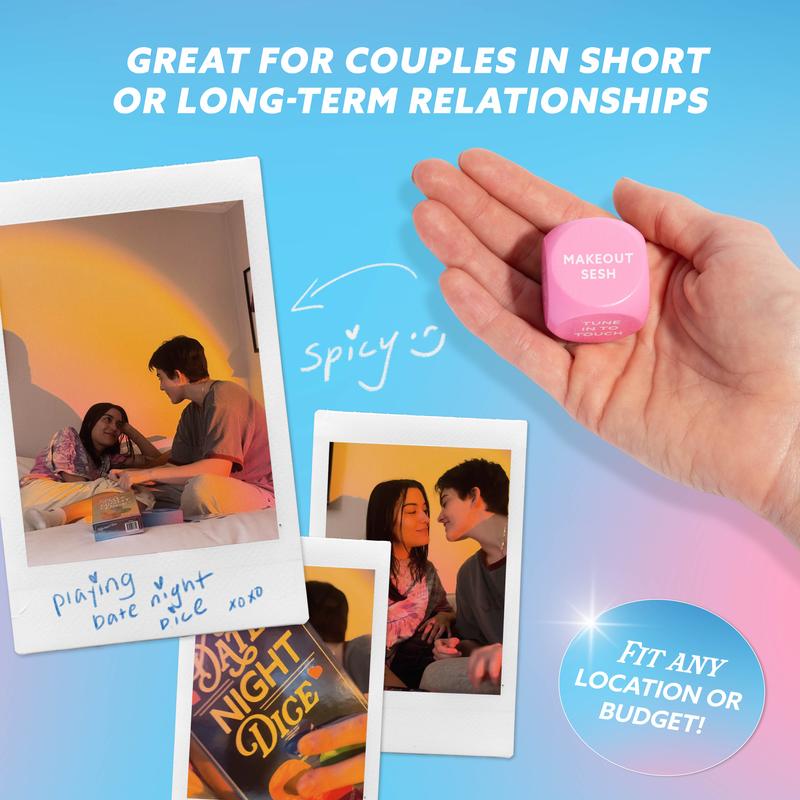 Relatable Let’s Get Deep Date Night Dice for Couples 4 Custom Themed Dice for Romantic Dates Fun Valentine’s Day Gift Idea Perfect for Spontaneous Adventures Eat Play Love Share