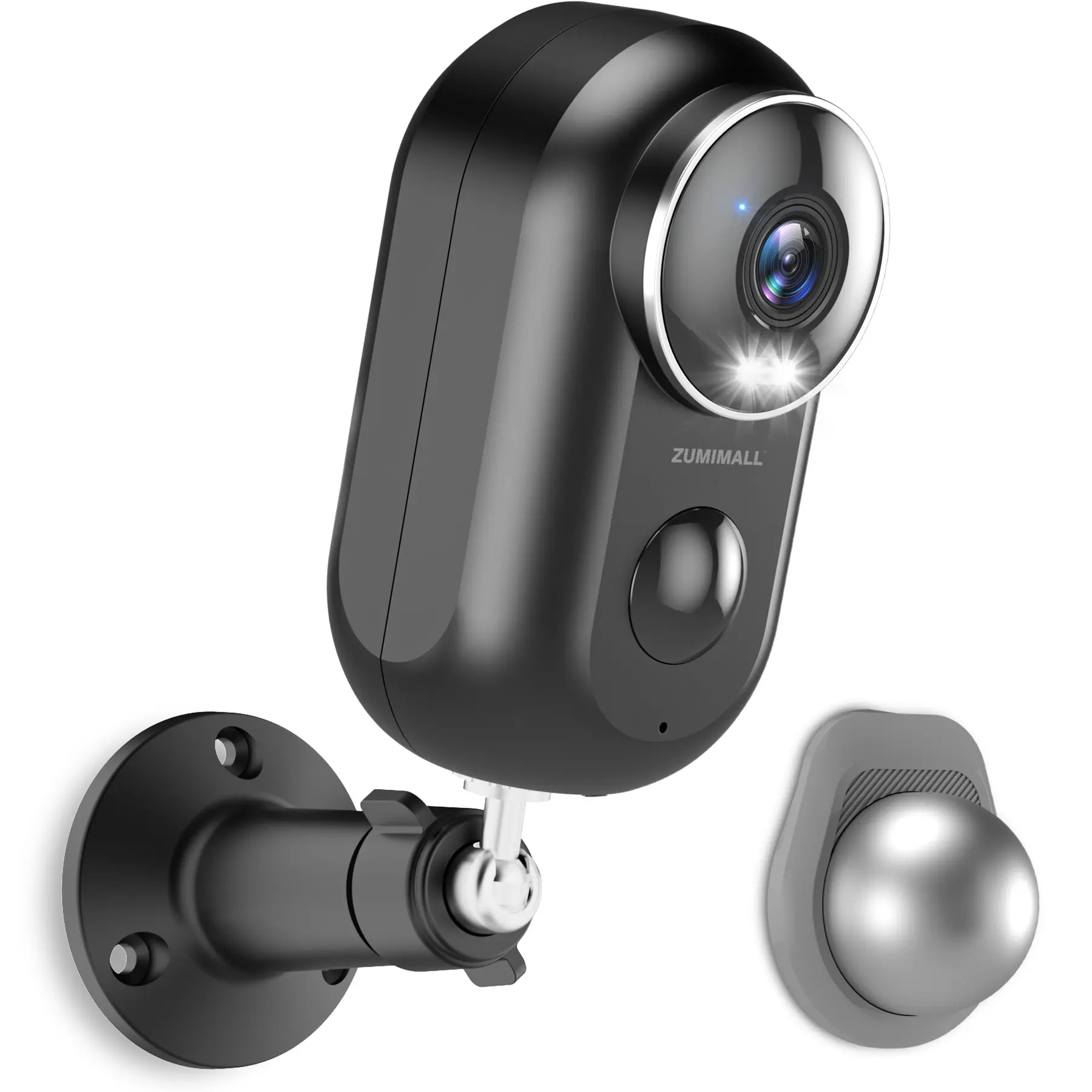 ZUMIMALL Security Cameras Wireless Outdoor, 2K Cameras for Home Security, Outdoor/Indoor Camera Battery Powered, 2.4G WiFi, Magnetic Mount, 3MP Color Night Vision/Siren/PIR/AI/Cloud/Alexa